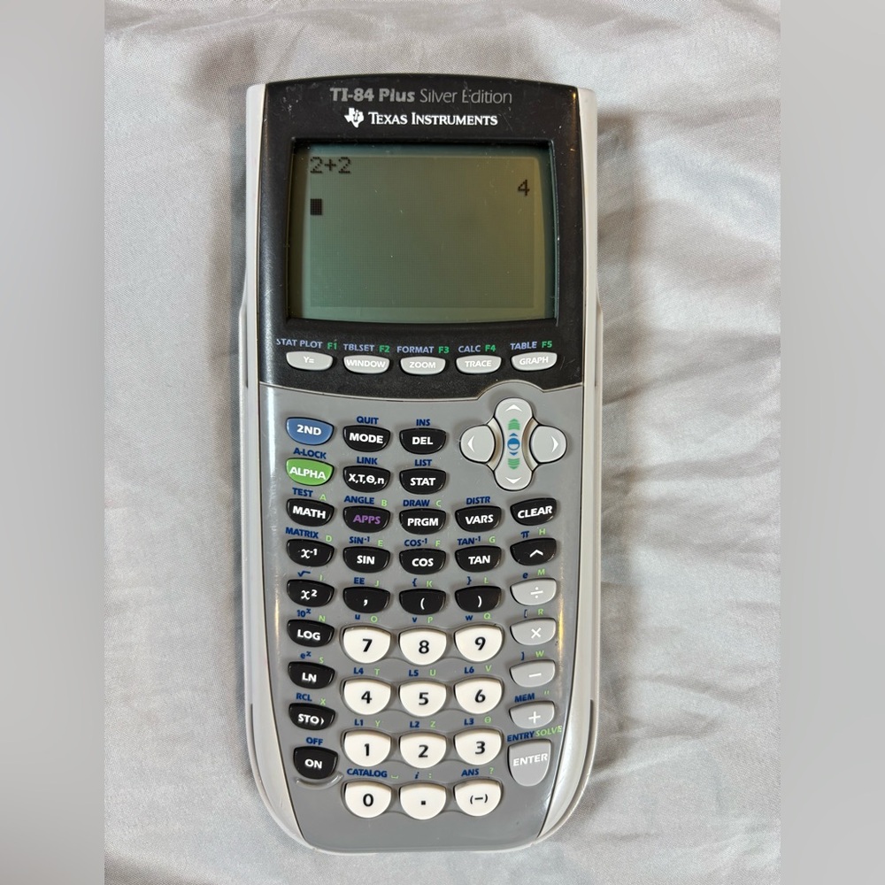 Texas Instruments Ti-84 Plus Silver Edition Graphing Calculator